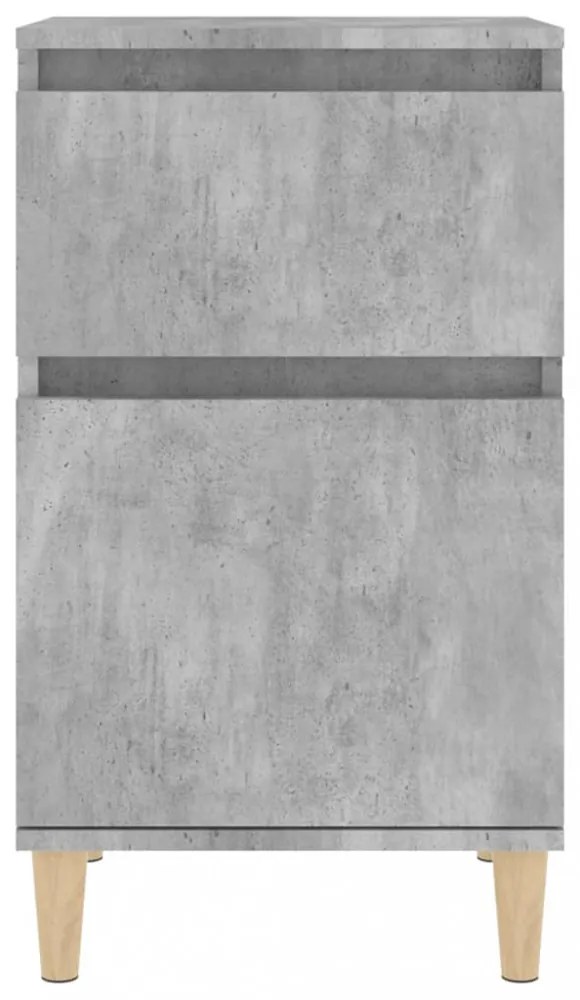 2 db betonszürke éjjeliszekrény 40 x 35 x 70 cm