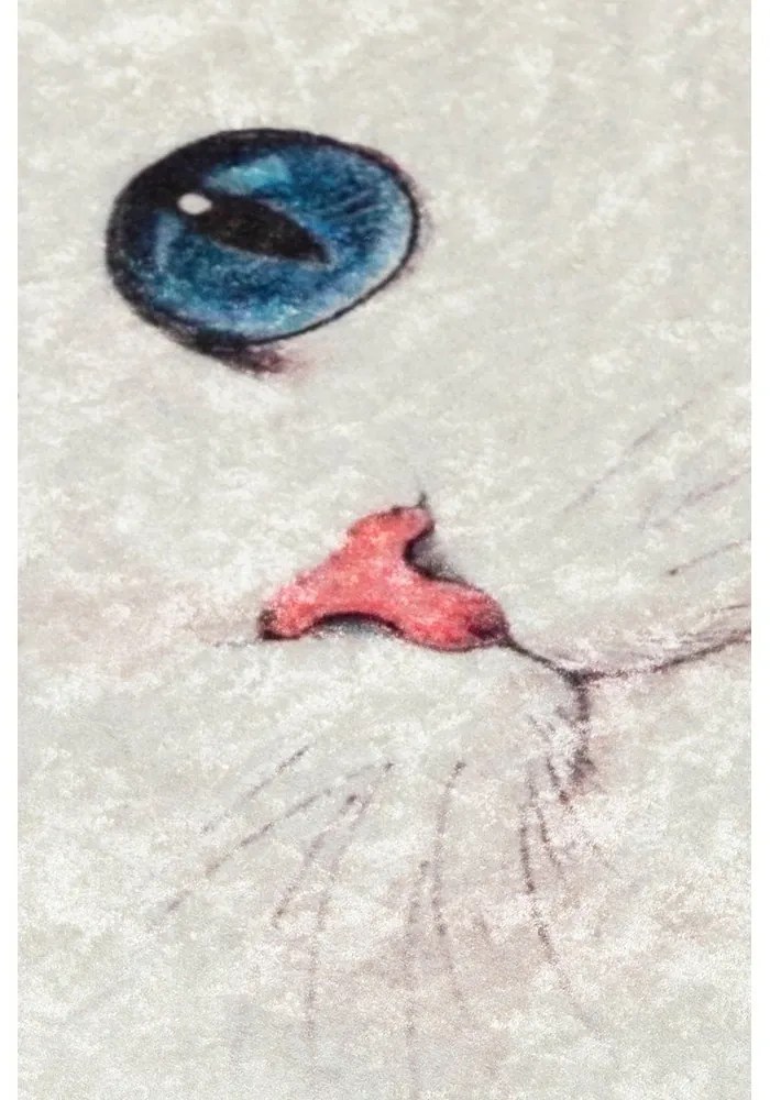 Krémszínű fürdőszobai kilépő 40x60 cm Blue Eyes – Foutastic