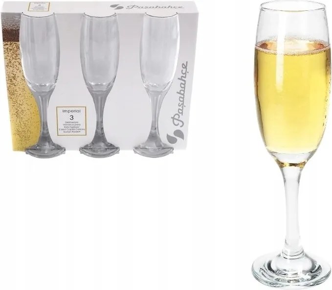 Pezsgős poharak 3db 210m