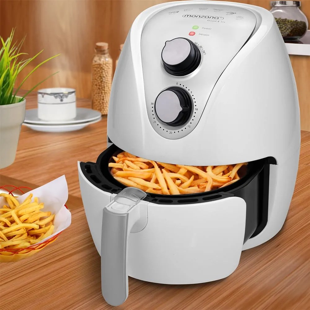 monzana® Forrólevegős fritőz 9 az 1-ben fehér – 3,6 liter