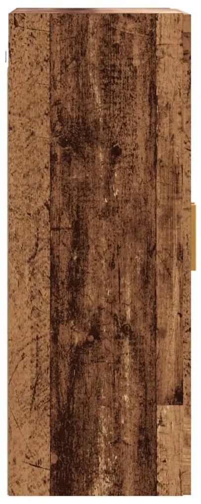antik fa színű függő faliszekrény 69,5 x 34 x 90 cm