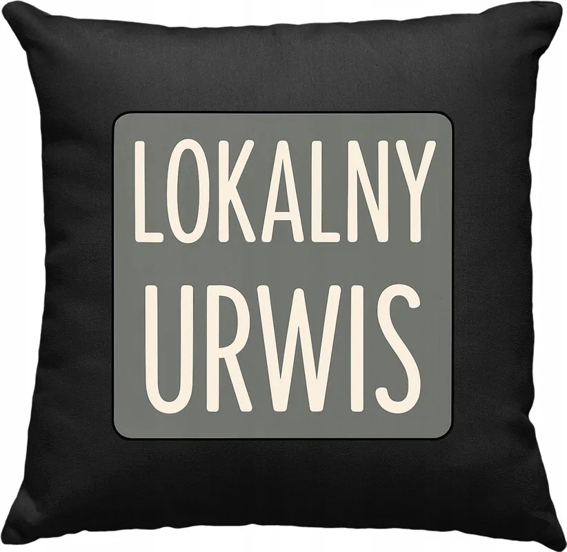 Párna Helyi Szikla Egyszerű Fekete