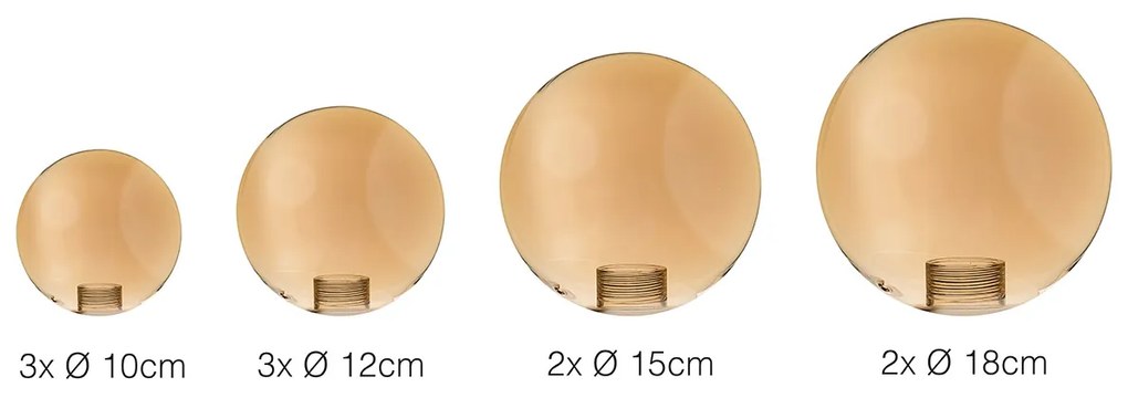 Bubbles Lámpabúra 10 fényforrásos függesztett lámpához