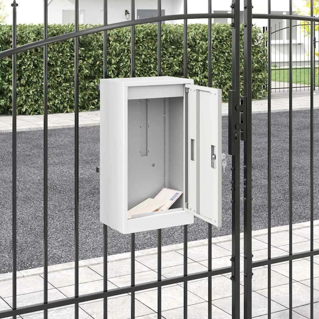 postaláda Fehér 30 x 23 x 55 cm Acél