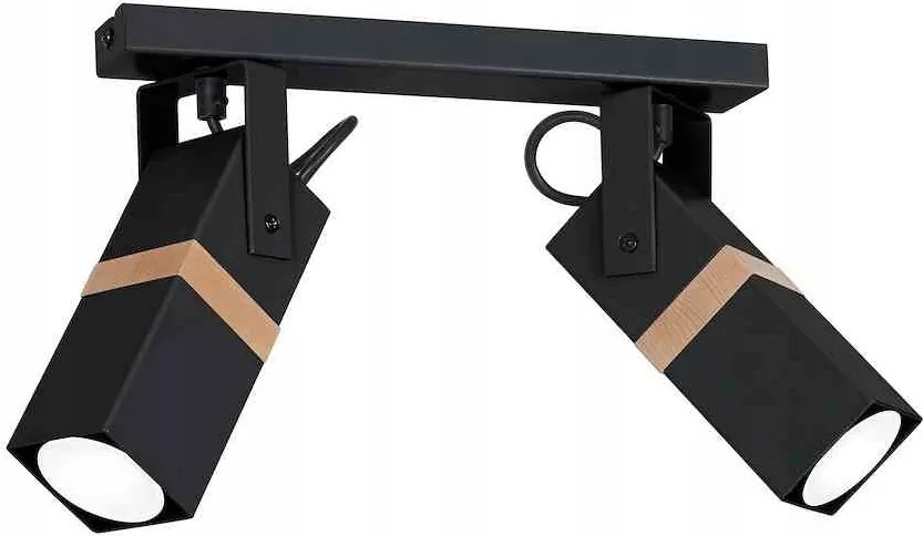 Mennyezeti lámpa Vidar Black 2xGU10