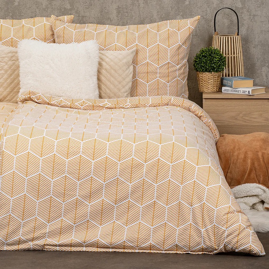 4Home Honey flanel ágyneműhuzat, 140 x 220 cm, 70 x 90 cm, 140 x 220 cm, 70 x 90 cm