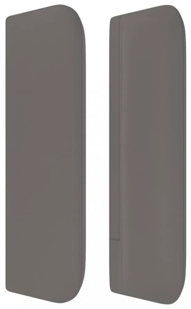 szürke műbőr szárnyas fejtámla 83x16x78/88 cm