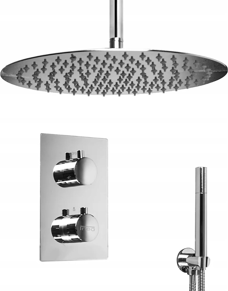 Falsík alatti zuhanyszett 2 funkciós termosztát