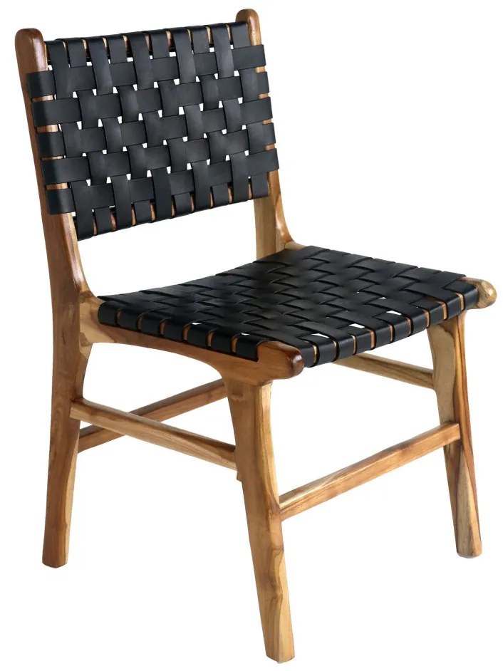 Perugia étkezőszék fa fekete