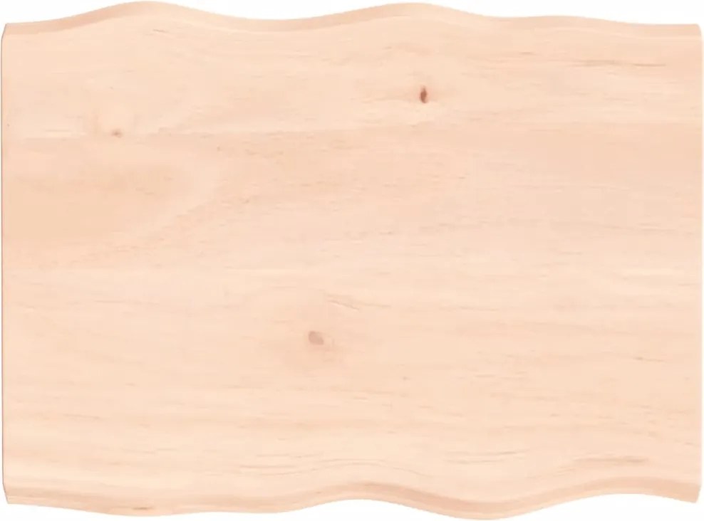 vidaXL asztallap 80x60x(2-4) cm kezeletlen tömör fa élőszegélyes
