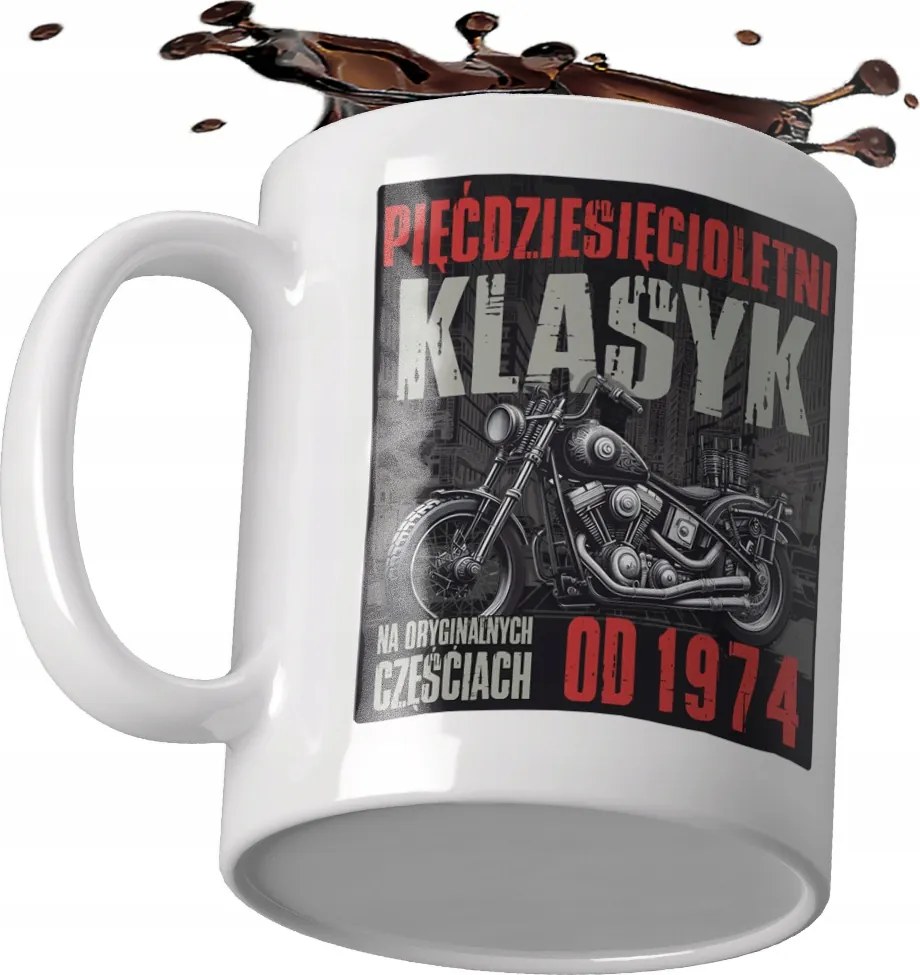 Ajándék Bögre 30 40 50 60 70 Születésnap Motor Harley Davidson Nyomott Mintával