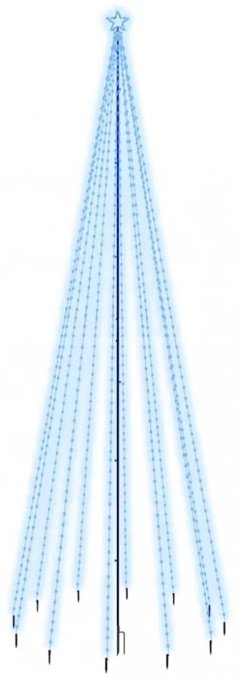 karácsonyfa cövekkel 732 kék LED-del 500 cm
