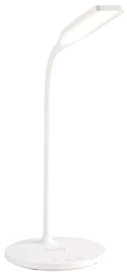 Nedis LTLGQ4M2WT - Dimmelhető lámpa vezeték nélküli töltéssel Qi LED/5,5W/230V 2700-6500K