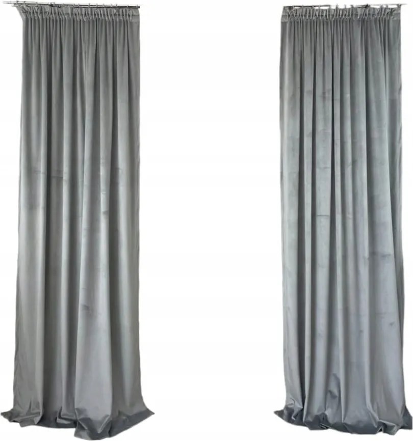 Készfüggöny 145x245, velúr, hamu, alagút, békák, szalagos