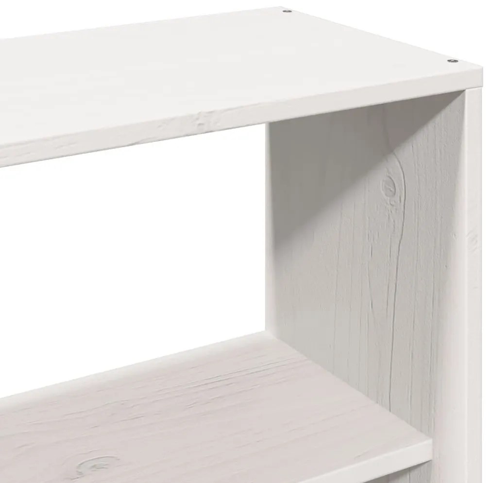 fehér tömör fenyőfa fejtámla tárolóval 140 cm