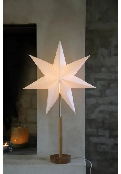 Markslöjd 706213- Karácsonyi dekoráció. SPERANZA 1xE14/6W/230V Ø 45 cm fenyő/krém.