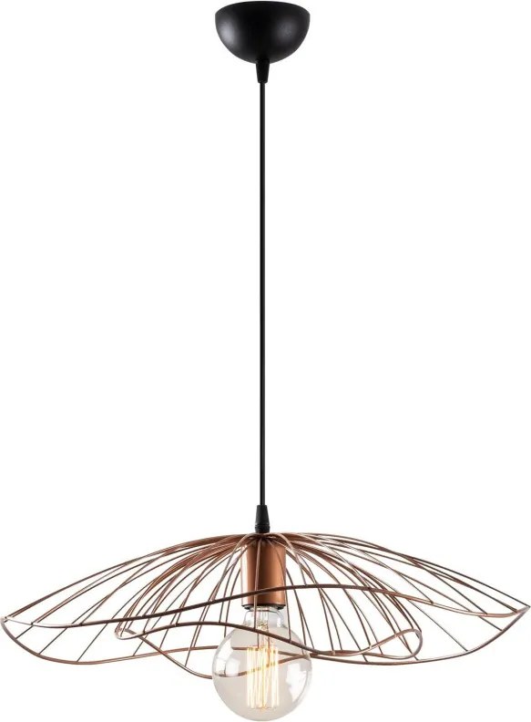 Tel 6501 réz fém függőlámpa, Ø50 cm
