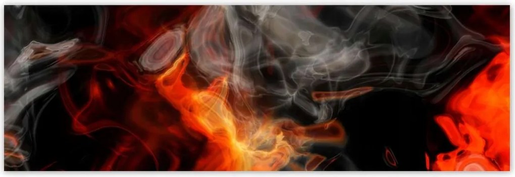 Poszterek 200x66 Tűz füst