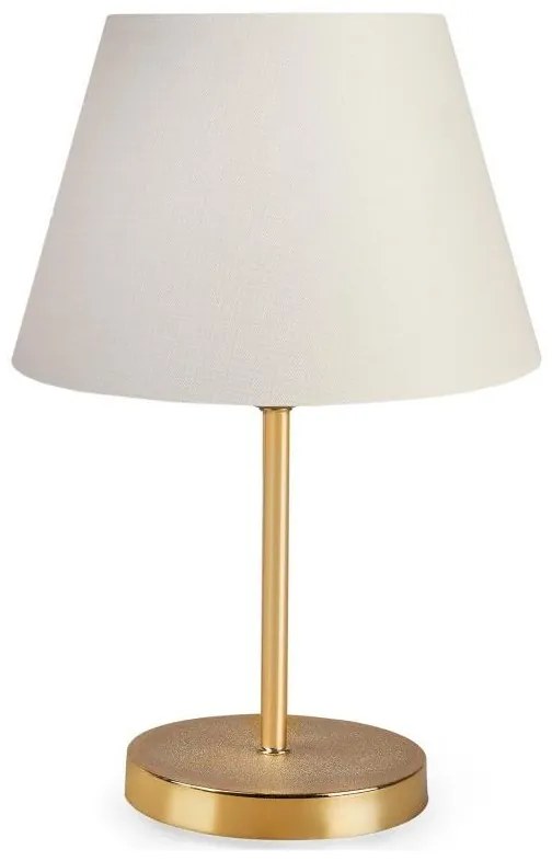 Asztali lámpa AYD 1xE27/60W/230V fehér/arany