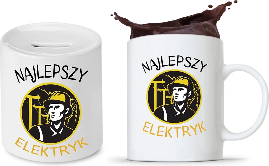 Villanyszerelő Készlet Ajándék Bögre Persely fényképes nyomtatással