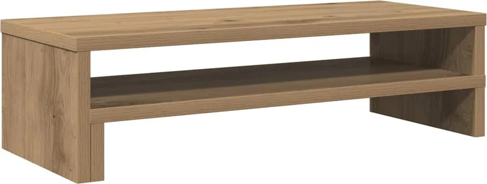 vidaXL kézműves tölgy színű szerelt fa monitorállvány 54 x 22 x 15 cm
