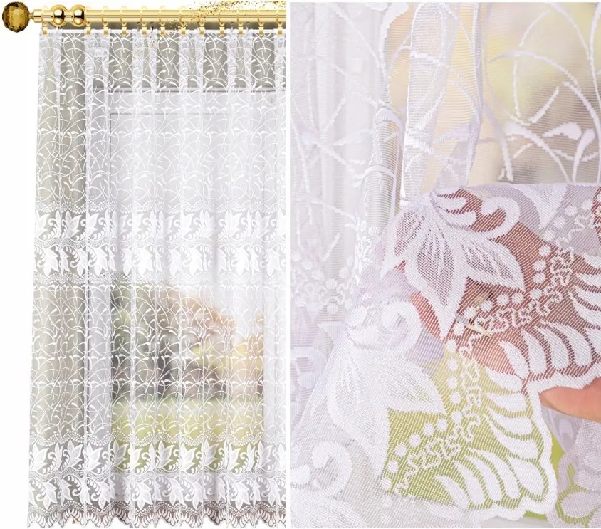 Minta 049348 méret 300x170 cm jacquard függöny, egyenes (szegélyekkel)