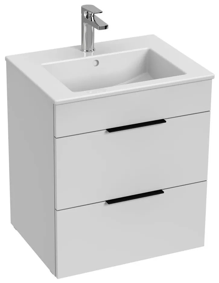 JIKA H4536121763001 - CUBE mosdószekrény mosdóval, 60,7x55 cm, fehér