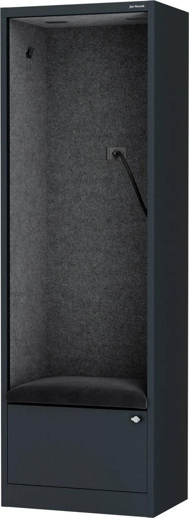 Sally 600mm korpus Antracytowy - siedzisko Ciemnoszary