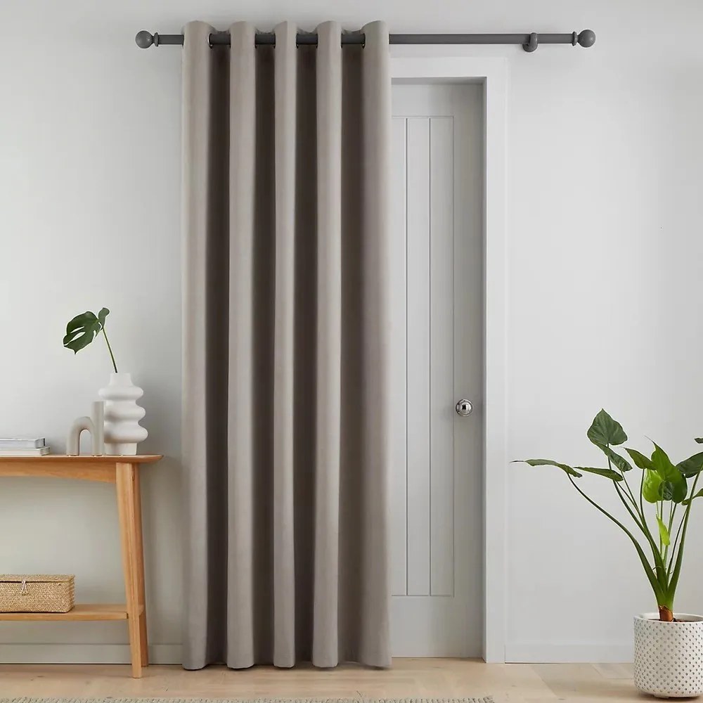 Szürke sötétítő-termo függöny ajtóra 168x213 cm Wilson – Catherine Lansfield