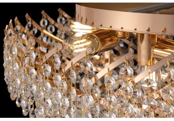 Maytoni DIA120-09-G - Mennyezeti lámpa KAROLINA 9xE14/40W/230V