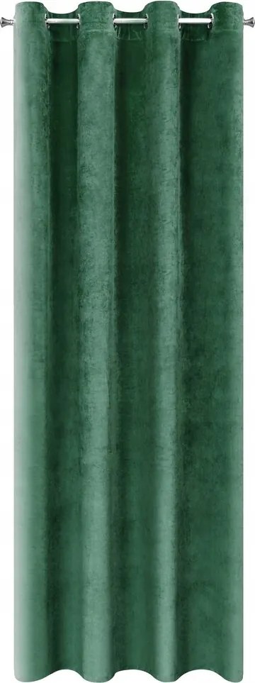 Sötétzöld Puha bársony függöny