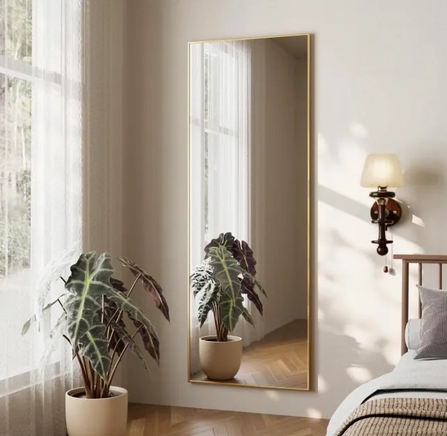 Koonmi Ajtótükör 41x127 cm arany teljes méretű