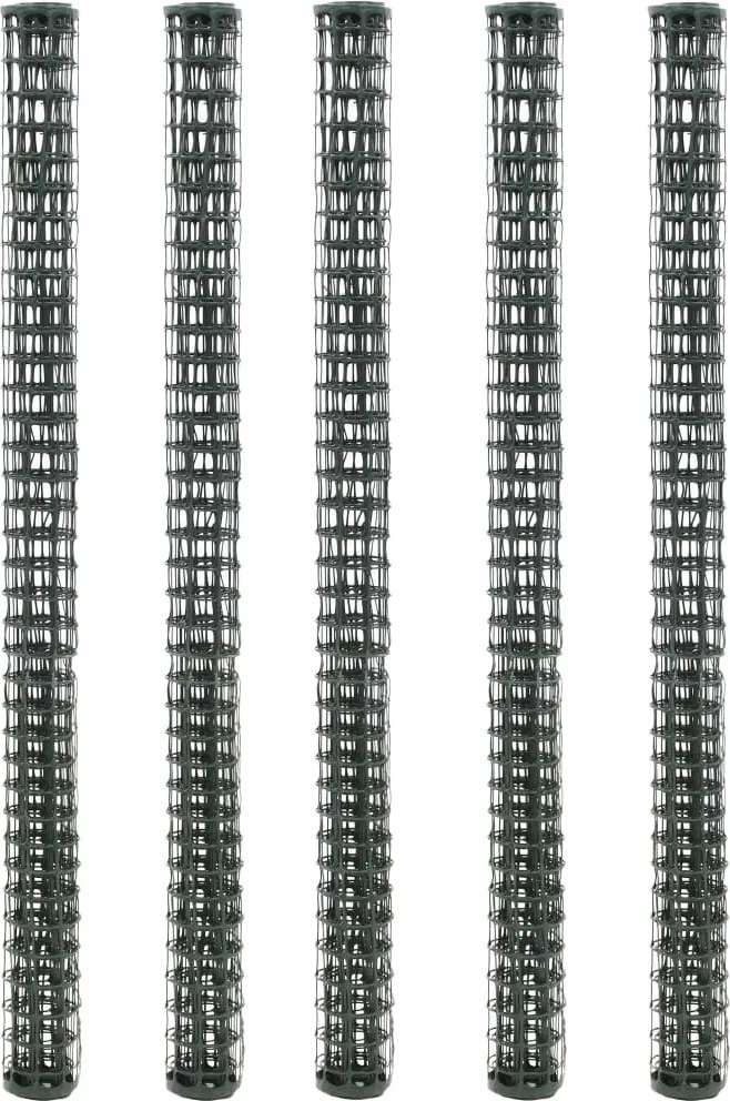 vidaXL 5 db zöld HDPE kerti kerítés háló 1 x 1,2 m