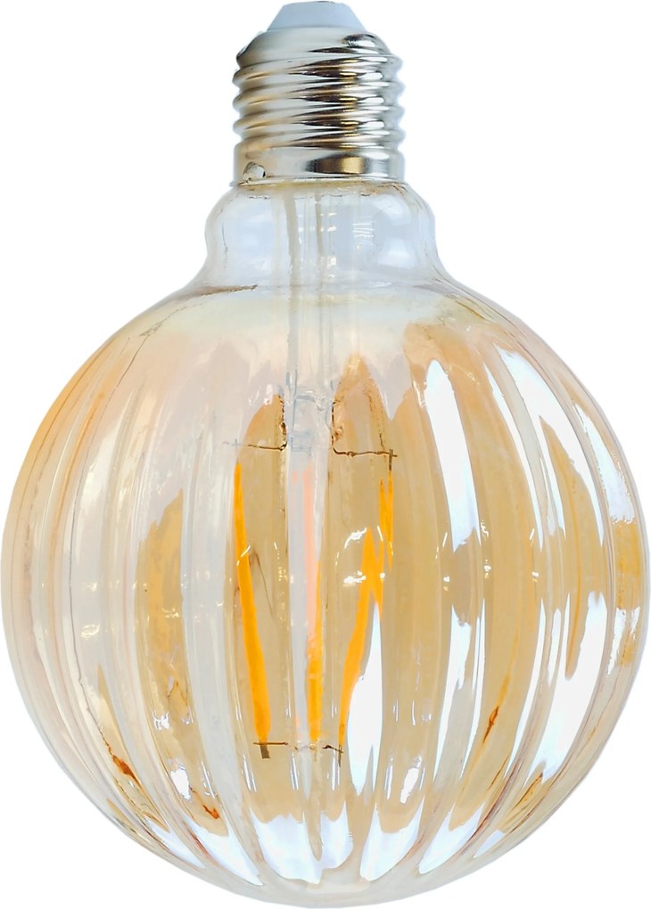 dekoratív borostyán izzó G100 led izzó amber loft pók vintage