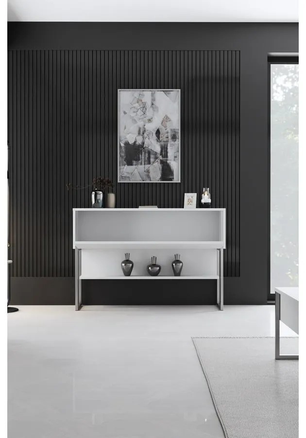 Komód Luxe - Silver, White