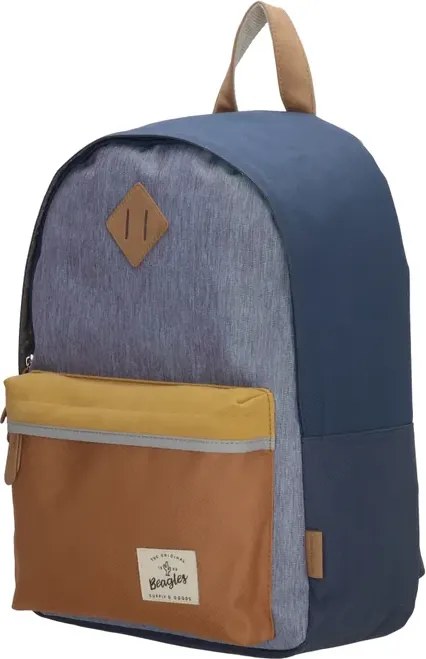 Kék vízálló iskolai hátizsák „Smile”