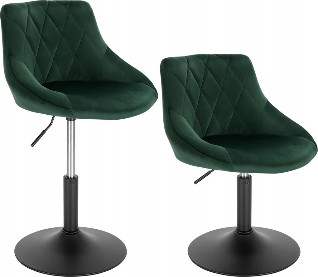 bárszékek designer bár székek bársony sötétzöld fokozatos szett