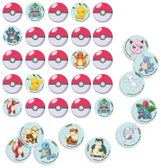 Pokémon party játék thunder 32 db-os