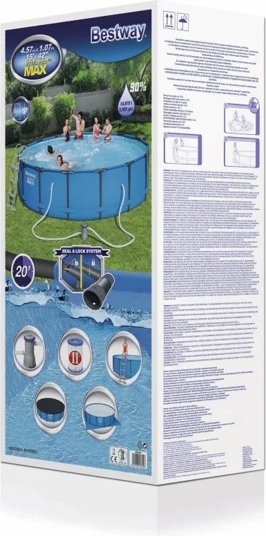 BESTWAY Steel Pro MAX Set medence D4,57m x 107cm (56488)