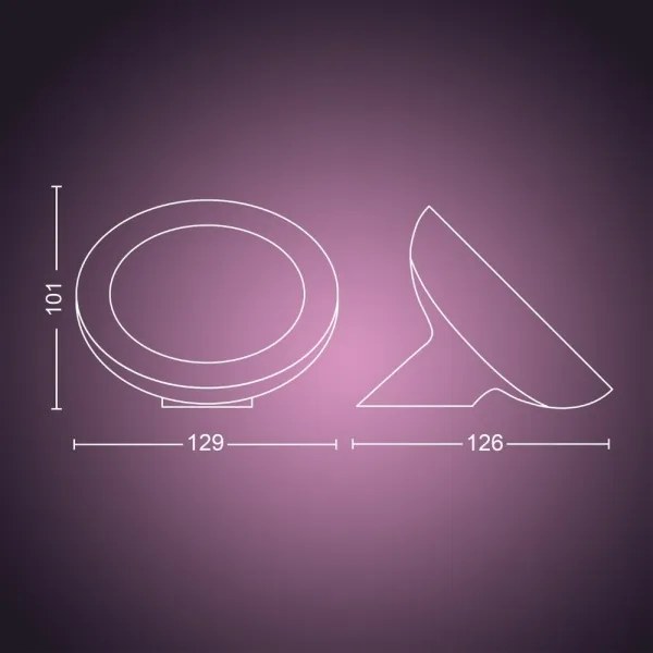 Philips - RGB LED fényerőszabályozható asztali lámpa Hue BLOOM LED/7,1W/230V