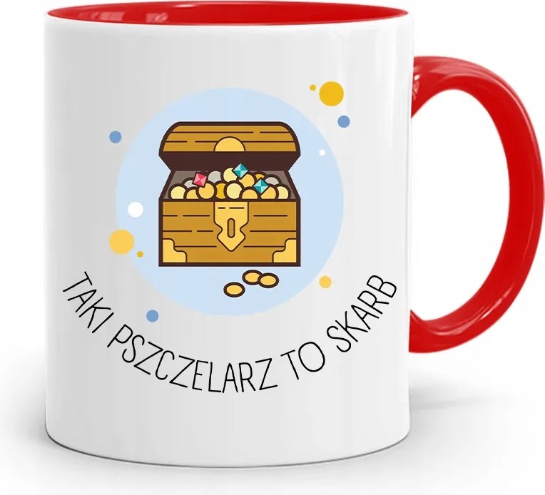 Piros Méhész Bögre Ilyen Kincs Ajándék fényképes nyomtatással