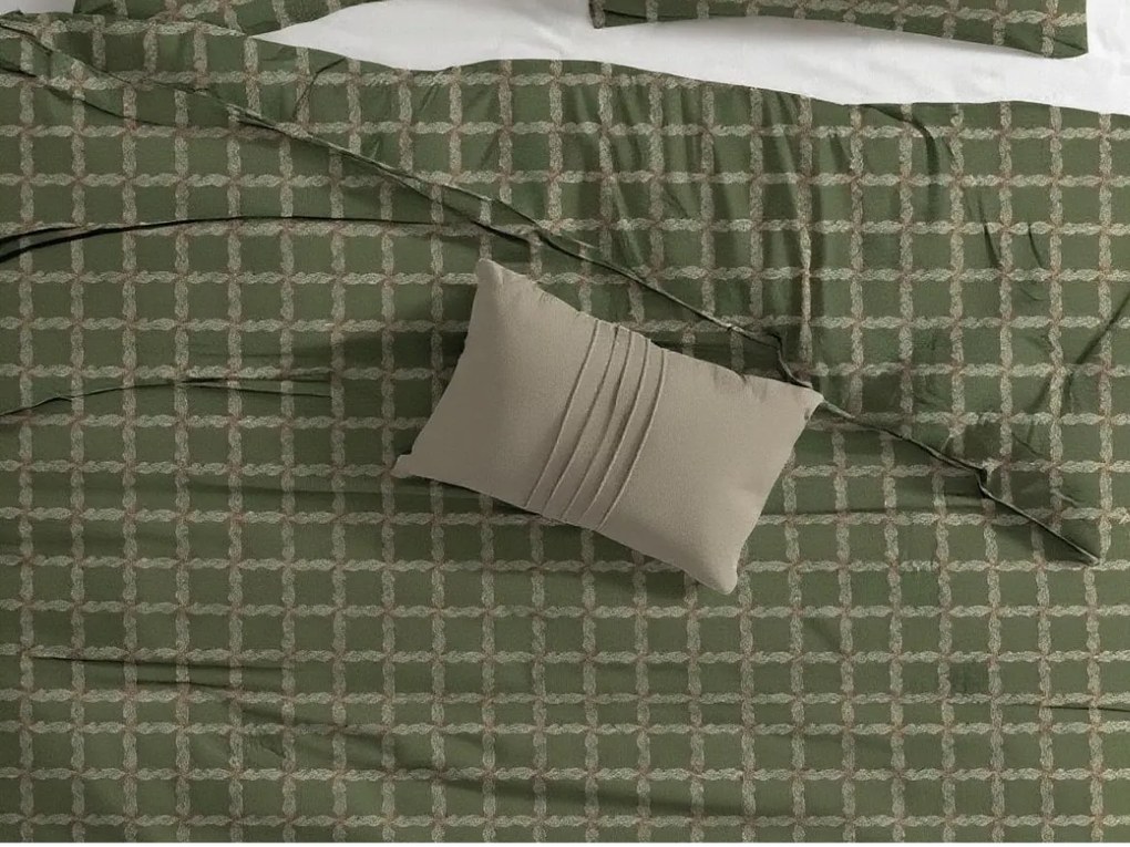 Renforcé pamut ágynemű BLOMORA zöld Ágyneműhuzat mérete: 70 x 90 cm | 140 x 200 cm