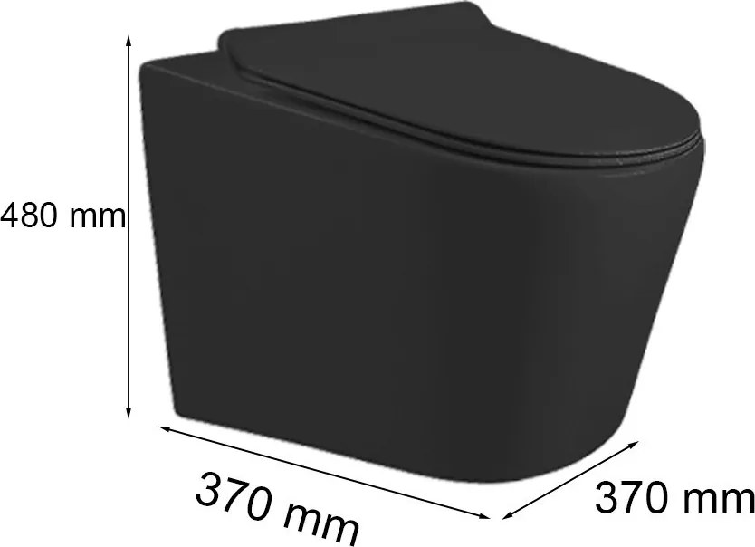 Ride fali, rimless WC soft close ülőkével