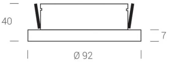 LED2 - LED Beépíthető spotlámpa STATIC LED/7W/230V IP44