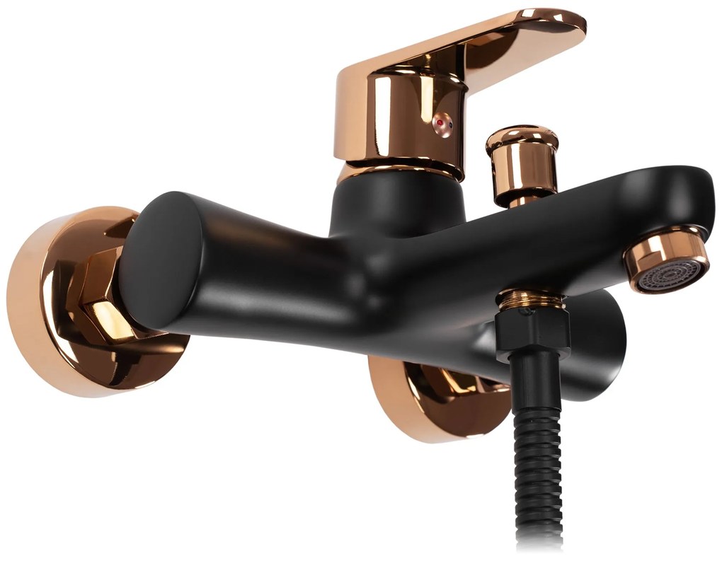 Fürdőkád csaptelep REA Mild Black Rose Gold