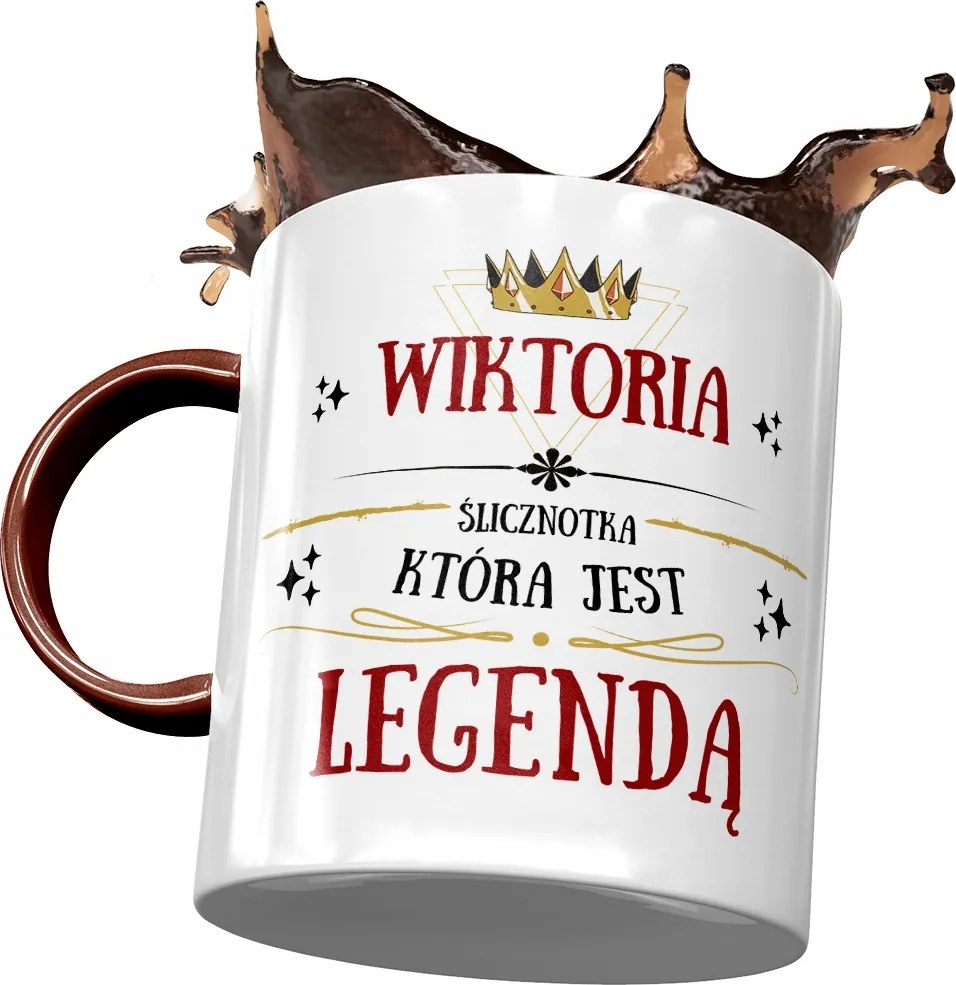 Bordó Bögre Viktória Barátnőknek Ajándék Nyomtatott Fotóval