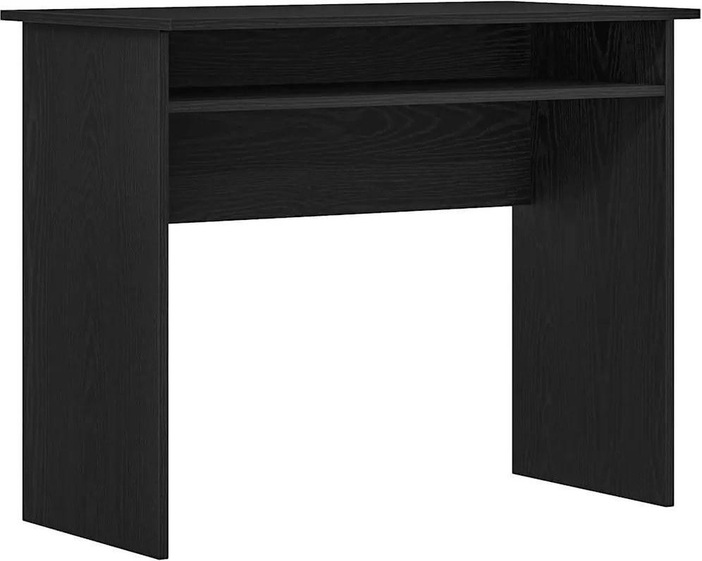 vidaXL fekete tölgy színű szerelt fa íróasztal 90 x 50 x 74 cm