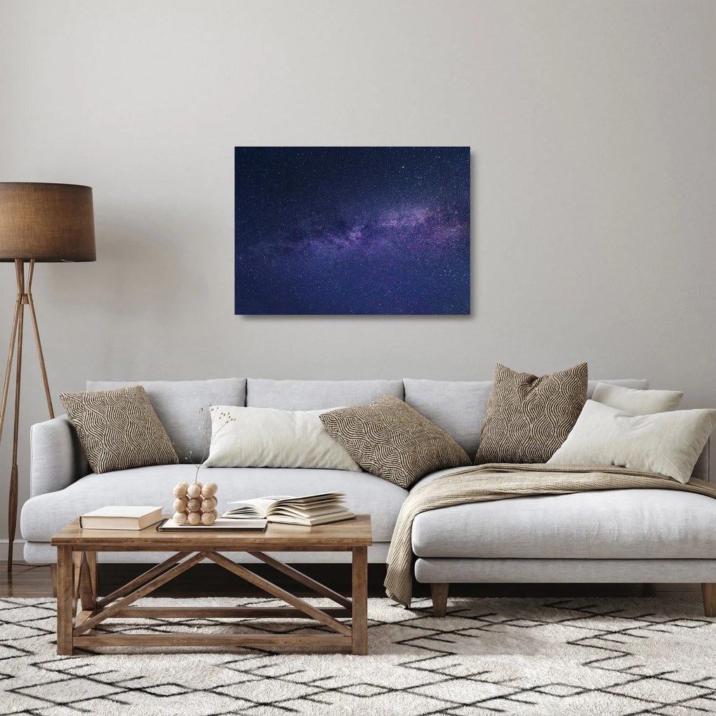 Éjszakai égbolt képe (üvegen) (70x50 cm)