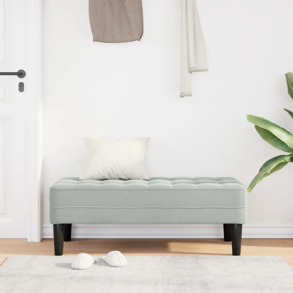Pad Világosszürke 113 cm Velúr