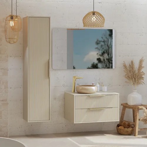 AVI Fürdőszobai magasszekrény Kasmír színben.